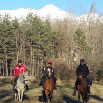 invierno ruta caballo jaca