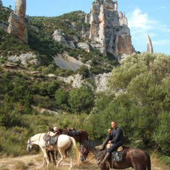 excursiones a caballo en alquezar, huesca