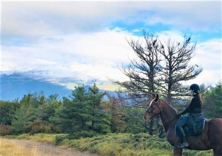 paseos a caballo en otoño en jaca huesca